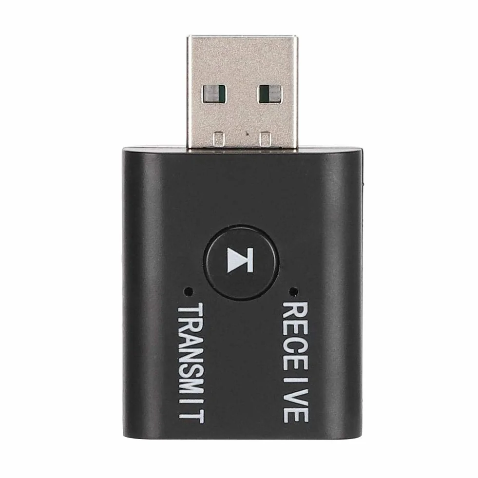 ASHATA nadajnik odbiornik Bluetooth 5.0, ABS 2 w 1 adapter audio