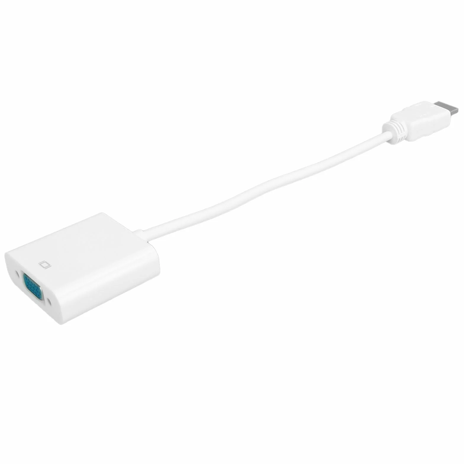 Adapter VGA na HDMI, Interfejs Multimedialny HD na Konwerter Adaptera VGA do Komputera Monitor do Laptopa Projektor (Biały)