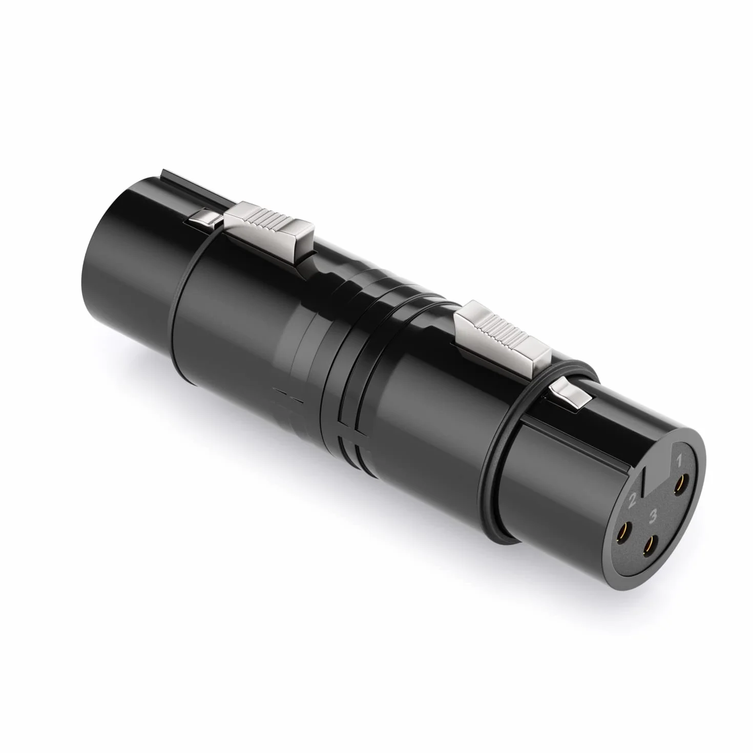deleyCON Adapter Audio XLR - Złącze Sprzęgające Żeńskie na Żeńskie dla 3-Pin Głośnika, Mikrofonu, Miksera, Instrumentu Muzycznego w Studiu Nagrań