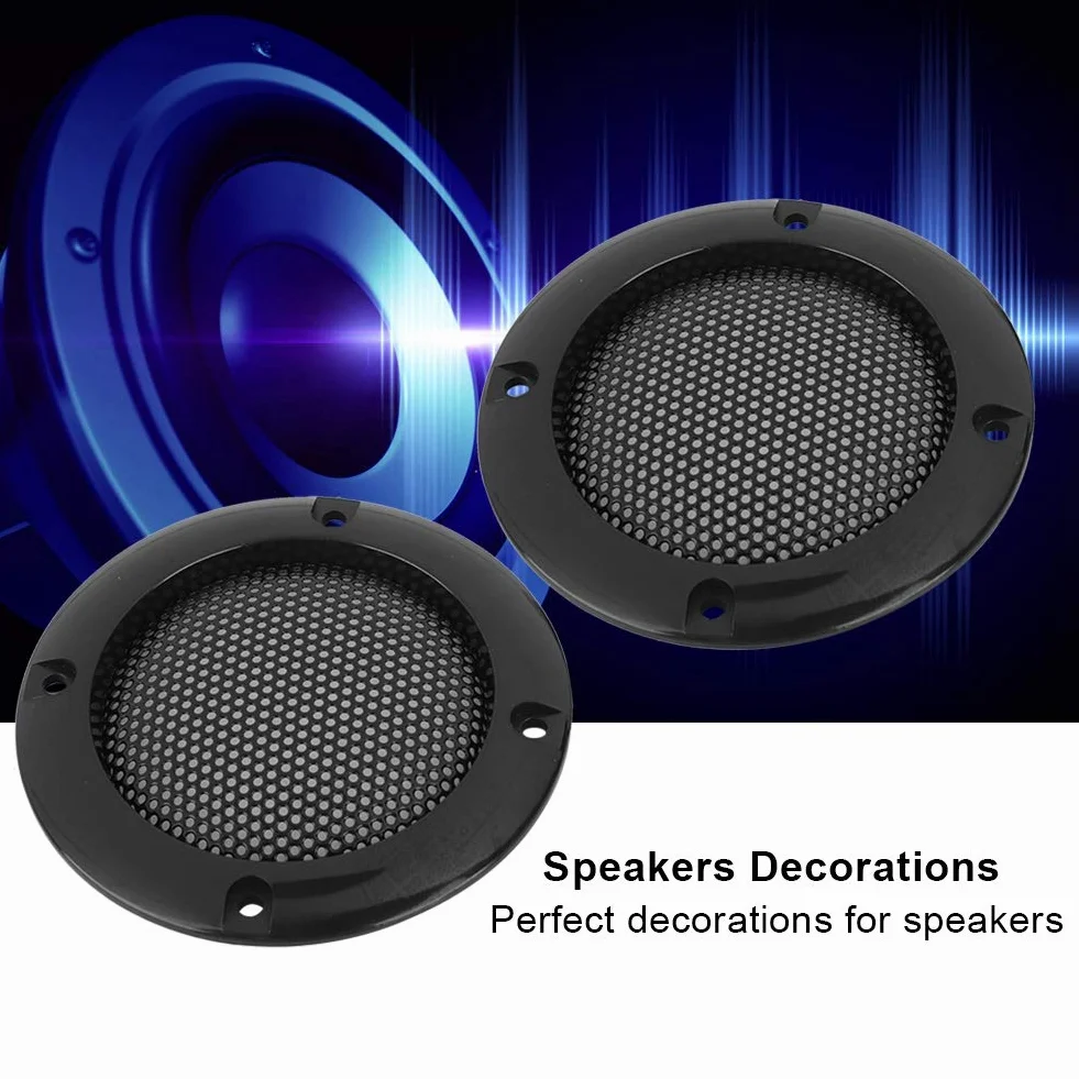 Osłona głośników 2 w 1 – kratka ochronna i dekoracyjna, system audio, czarna