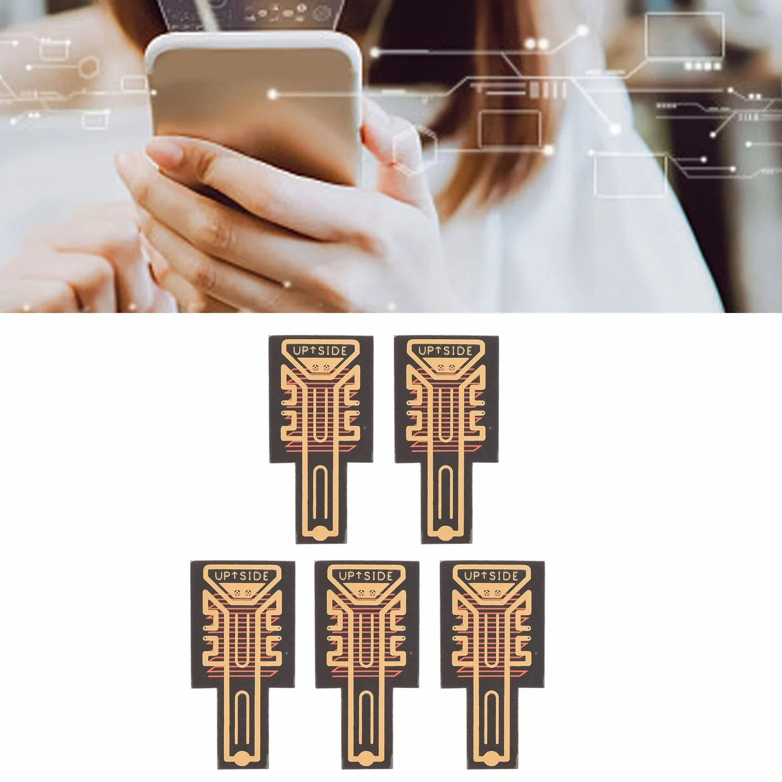 Akozon 5 sztuk naklejek na telefon komórkowy, wzmacniacze sygnału, wzmacniacze sygnału telefonu komórkowego, naklejki na statki, windy, samochody, budynki, tunele, góry