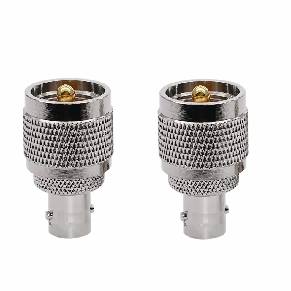DollaTek 2 szt. adapter BNC na UHF z??cze RF krótkie BNC ?eński na m?ski adapter PL259