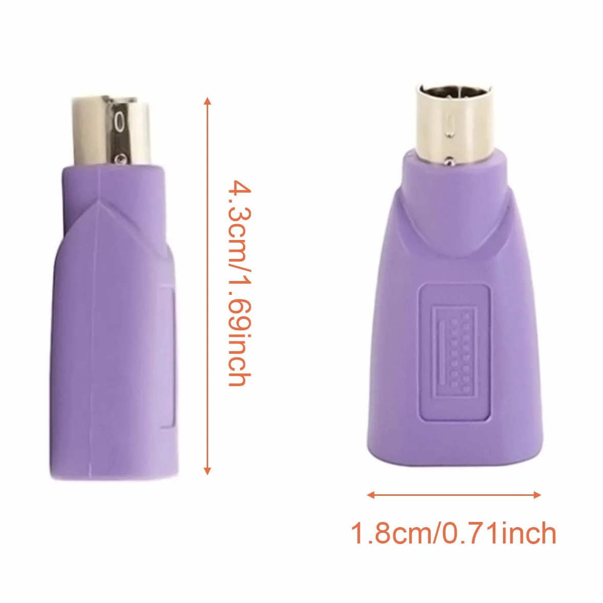 PS/2 na USB A męski na żeński adapter do klawiatury PS2 Jack na USB A wtyczka do myszy i klawiatury, 4 szt
