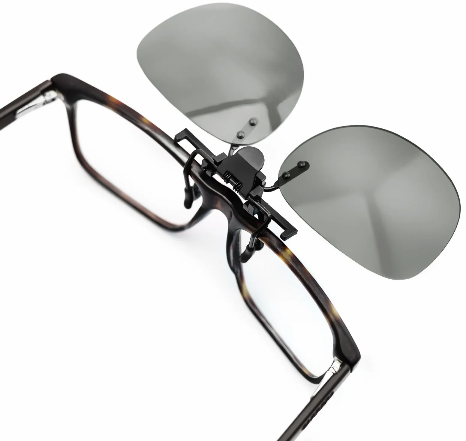 2-częściowy zestaw okularów 3D Clip-On uniwersalne pasywne okulary 3D dla osób noszących okulary, kompatybilne z wieloma różnymi urządzeniami