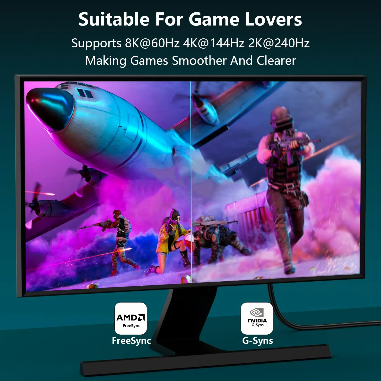 Kabel DisplayPort 1.4 3M, nylonowe złącza kabla DP Wsparcie 8K przy 60 Hz, 4K przy 144 Hz / 120 Hz / 60 Hz / 2K przy 240 Hz / 165 HZ G-Sync i FreeSync / 32,4 Gbit/s/HDR10/HDCP2.2 DisplayPort-kabel do