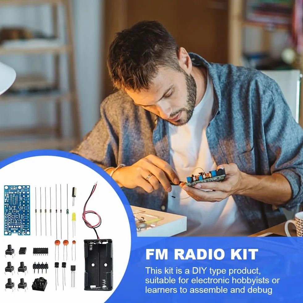 DollaTek Bezprzewodowy modu? odbiornika radiowego stereo FM 76 MHz-108 MHz PCB DIY zestawy elektroniczne