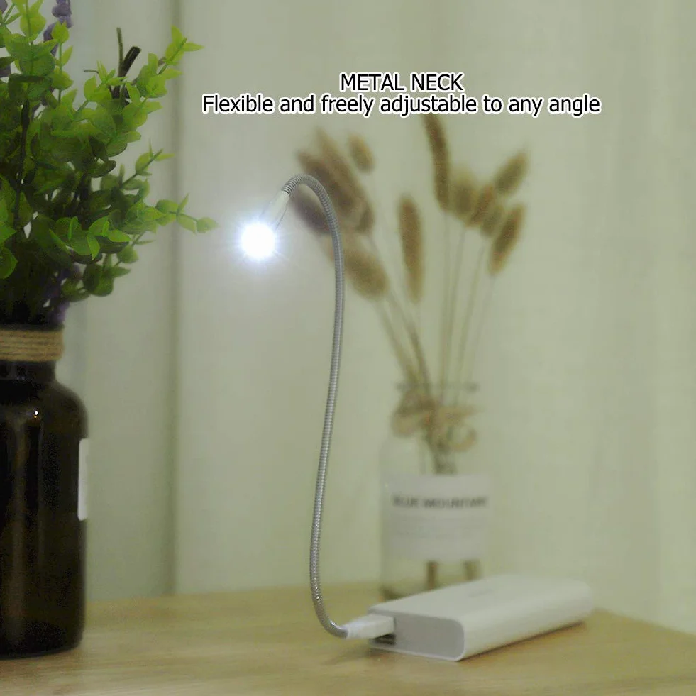 Elastyczna Komputerowa LED, Interfejs USB Mini Lampka Nocna do Komputera Laptop Notebook PC Regulowana Ochrona Oczu Wąż Pojedynczej Lampy Lampka USB