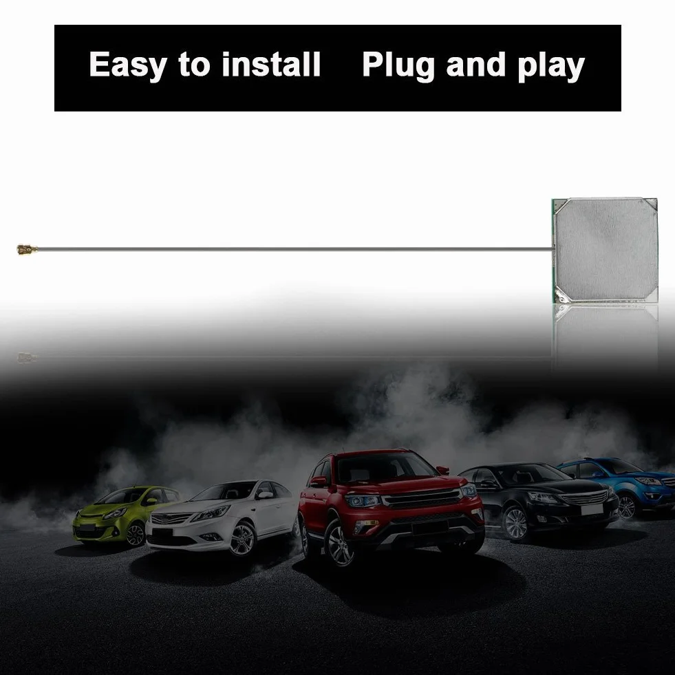 Antena GPS UFL, Bewinner Wysokiej jakości ceramiczna antena GPS z interfejsem UFL do GPS, wzmocnienie 28 dB, Ceramiczna antena GPS super trwałość i odporność na ciśnienie