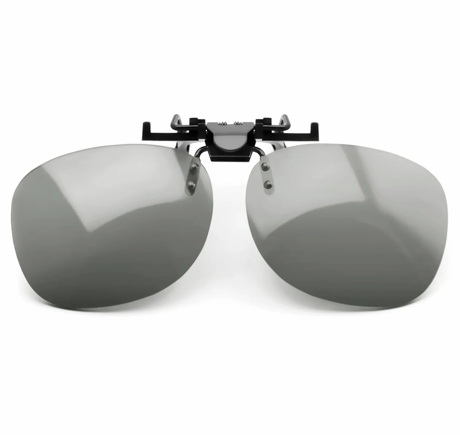 2-częściowy zestaw okularów 3D Clip-On uniwersalne pasywne okulary 3D dla osób noszących okulary, kompatybilne z wieloma różnymi urządzeniami
