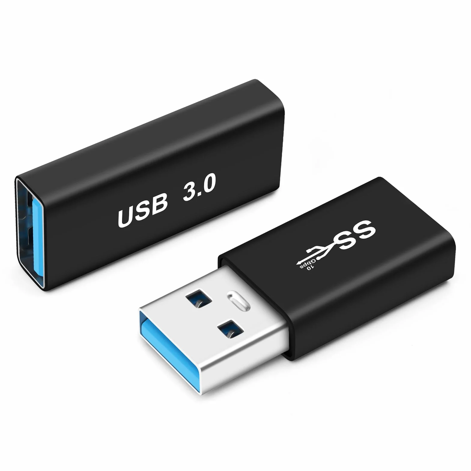 Złącze USB 3.0 Adapter USB A 3.0/3.1 męski na żeński, złącze kablowe typu A 3.0 żeński do żeńskiego, do podłączenia końcówek USB, złącze przedłużające