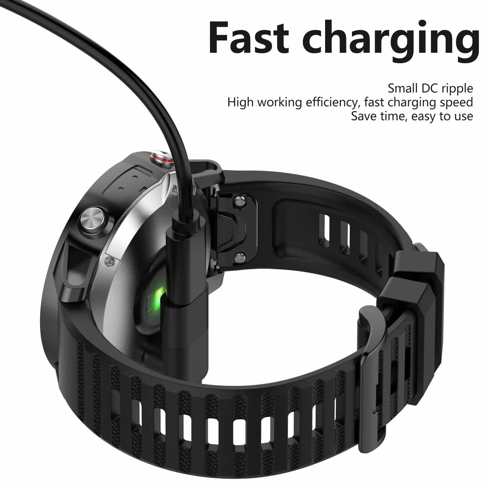 Adapter Typu C do Złącza ładowarki Zegarka Garmin, Konwerter ładowania 5 V USB C do Fenix ​​7/7S/7X, Instinct 2/2S/Solar, Vivoactive 4/4S/3, Venu 2/2S/Sq, Forerunner itp.