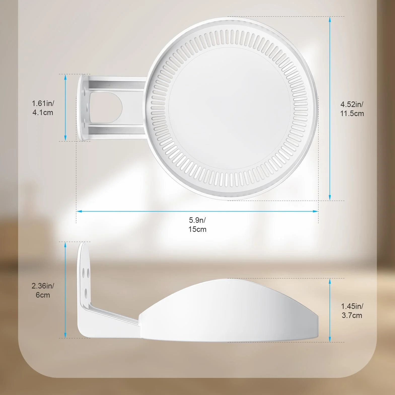 Uchwyt ścienny do TP-Link Deco AX1500/AX3000/X10/X20/X50/X60/X1500/X4300 Pro/X5000/X5400 Pro/W3600/W4500/W6000 (1-pak)