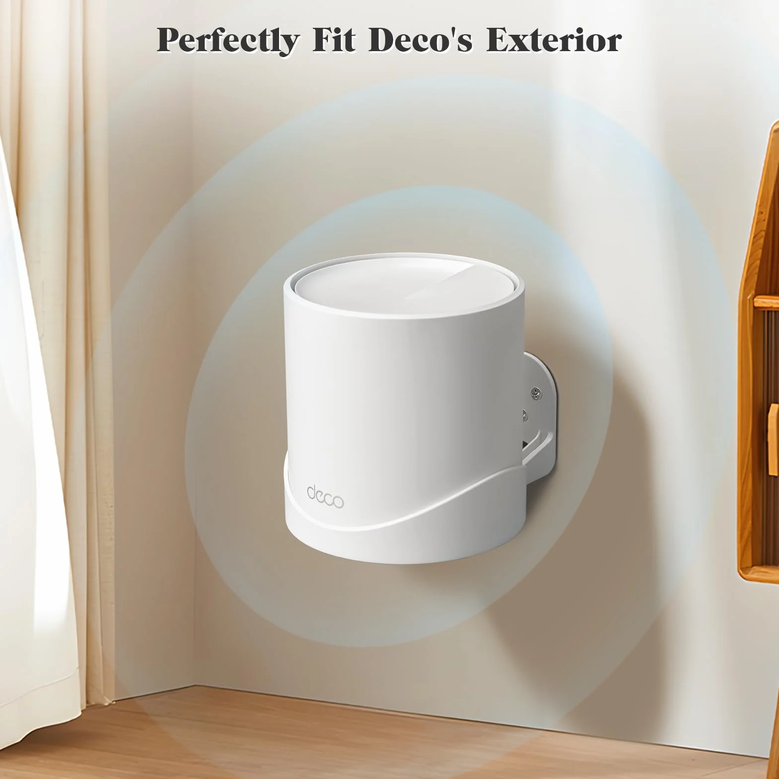 Uchwyt ścienny do TP-Link Deco AX1500/AX3000/X10/X20/X50/X60/X1500/X4300 Pro/X5000/X5400 Pro/W3600/W4500/W6000 (1-pak)