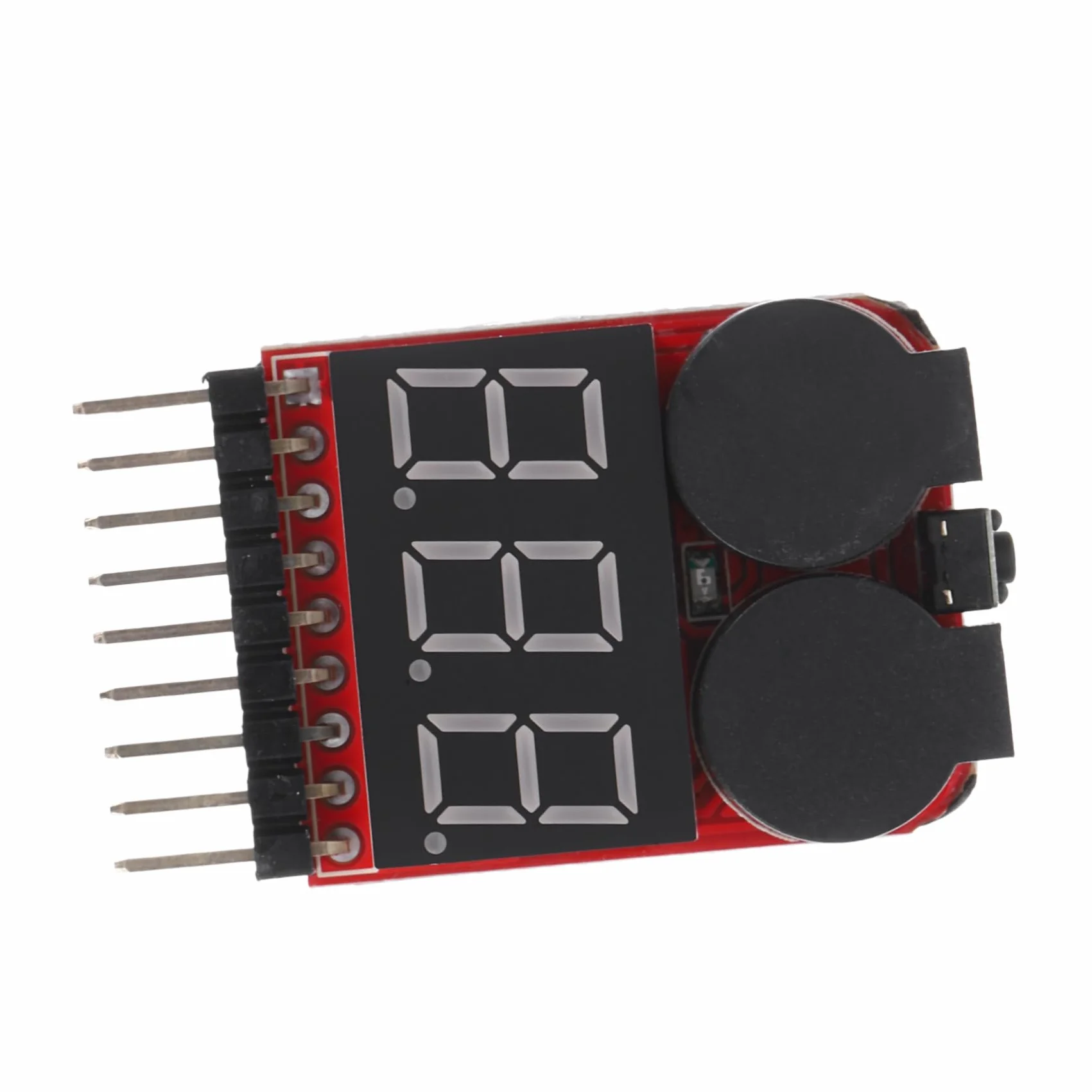 Lipo Tester Niskiego Napięcia z Alarmem Led Monitor Napięcia Akumulatorów Kompaktowy Tester Łatwy Użyciu Zapis Ustawień Ochrona Przed Przeładowaniem i Zbyt Niskim Napięciem