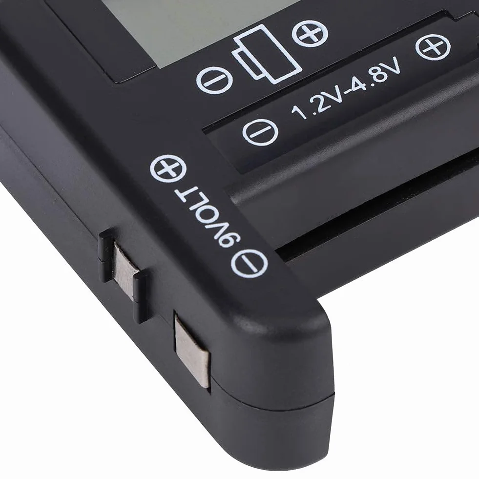 Cyfrowy tester baterii ABS Przenośny kontroler baterii LCD Silna kompatybilność Tester obciążenia baterii do małych baterii Przycisk ogniwa 1,2 V - 4,8 V