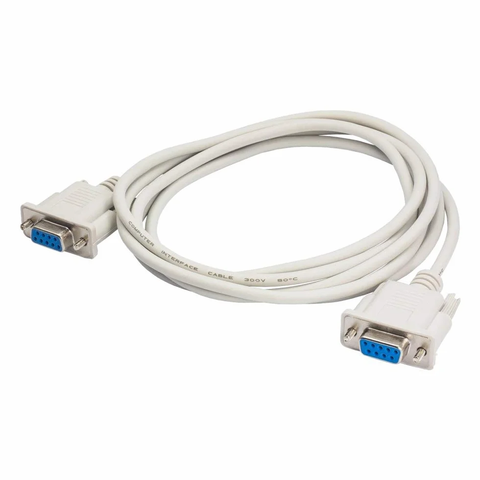 Akyga AK-CO-04 RS-232 Kabel DB9 D-Sub 9-biegunowy adapter gniazdo na gniazdo 2 m
