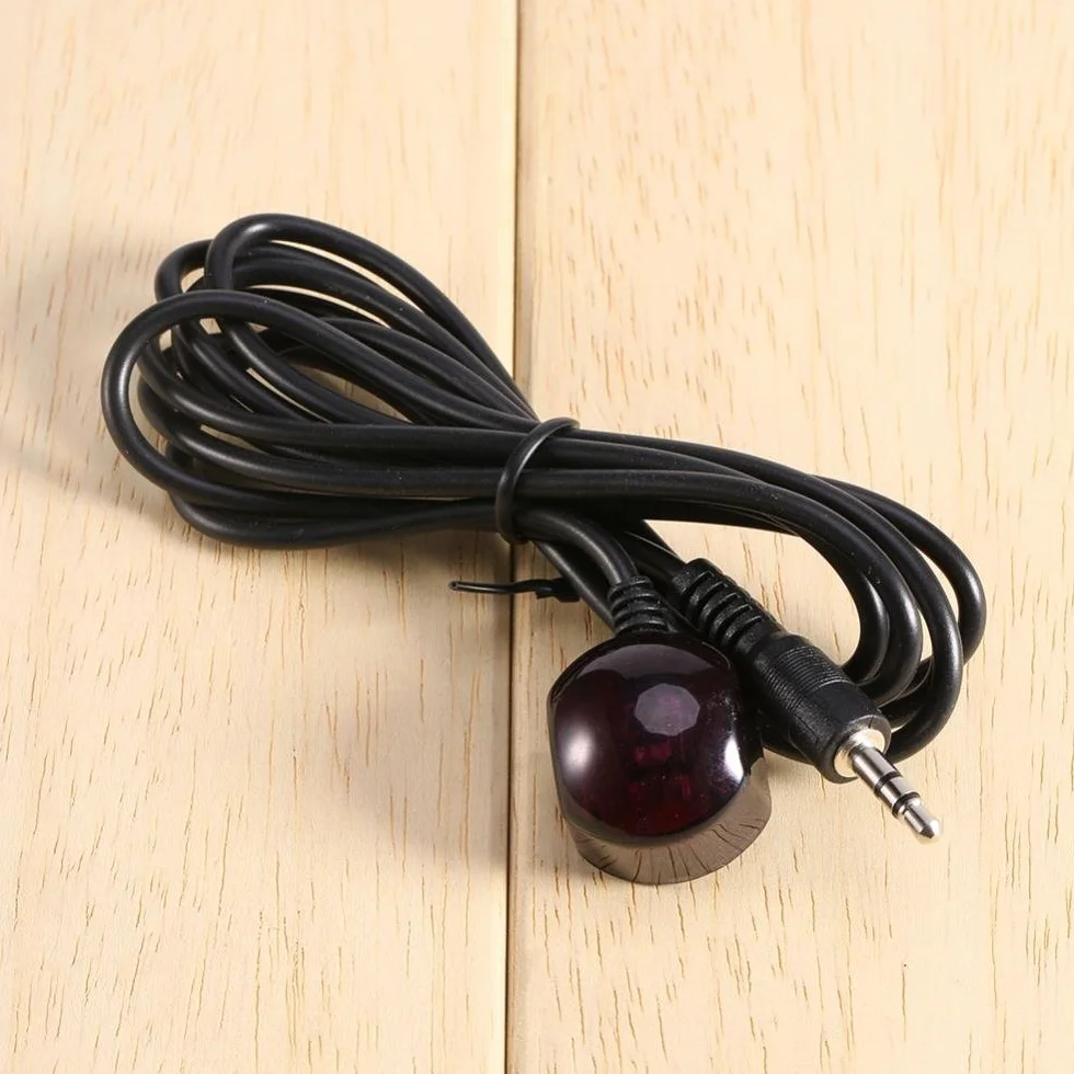 Kabel 3,5 mm Nadajnik podczerwieni IR Przedłużacz odbiornika zdalnego sterowania, 38 kHz 1,5 m