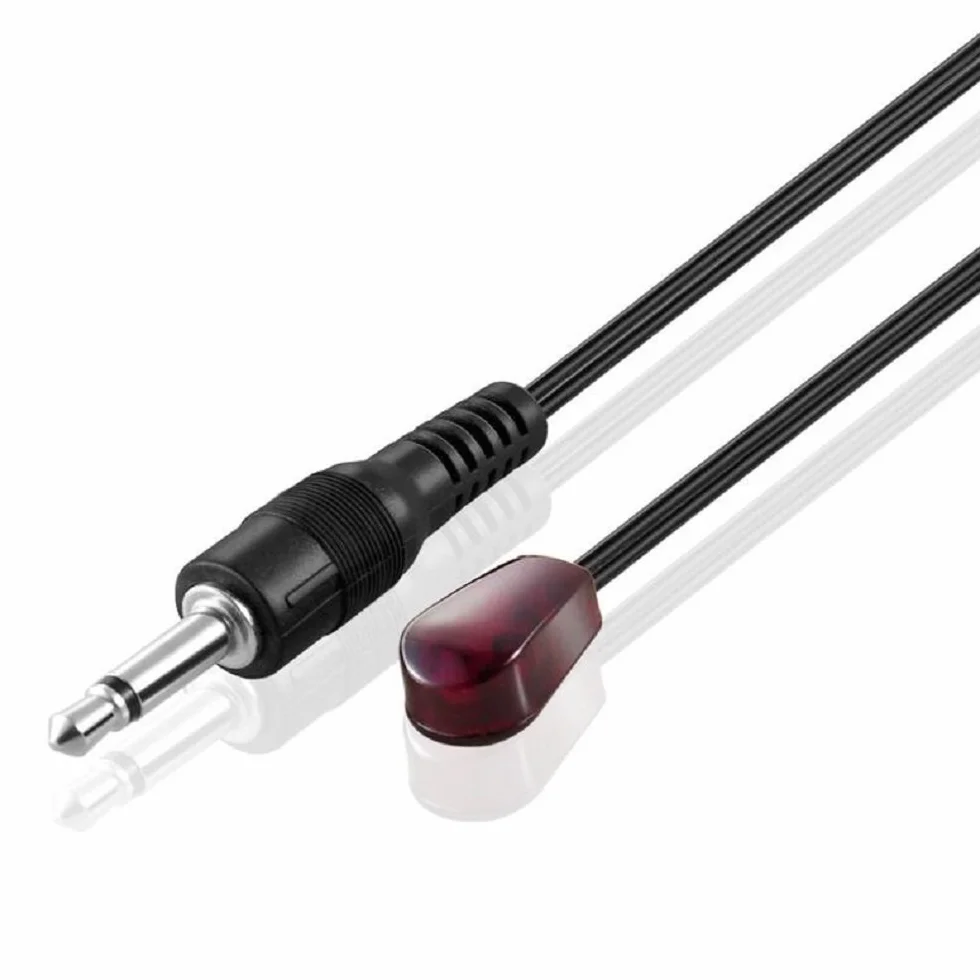 Przedłużacz emitera podczerwieni, 3,5 mm, gniazdo 3,5 mm, czerwony nadajnik na podczerwień, blaster, przewód oczny, kompatybilny z zestawem przedłużaczy IR Repeater System, XBox One (1