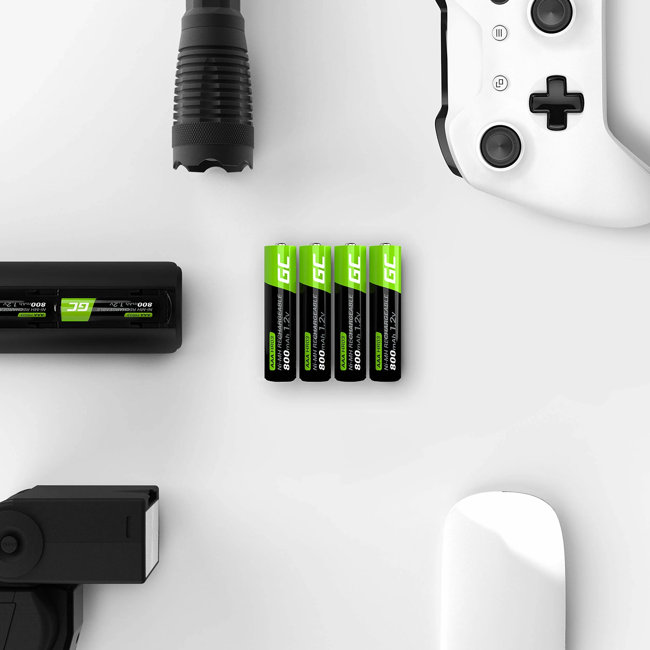 Green Cell Baterie Akumulatorki Paluszki 4x AAA HR03 800mAh