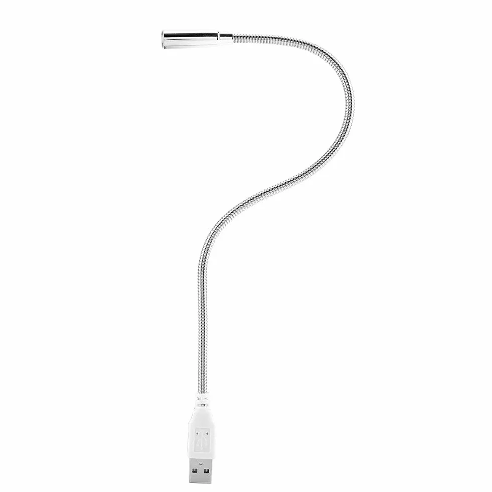 Elastyczna Komputerowa LED, Interfejs USB Mini Lampka Nocna do Komputera Laptop Notebook PC Regulowana Ochrona Oczu Wąż Pojedynczej Lampy Lampka USB