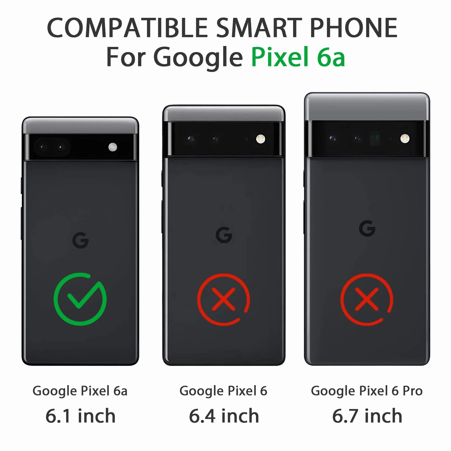 Vancle Etui na telefon komórkowy Google Pixel 6A ze smyczą, cienkie silikonowe etui na telefon komórkowy do Google Pixel 6A 6,1", etui ochronne z amortyzacją uderzeń i miękką wyściółką z włókien