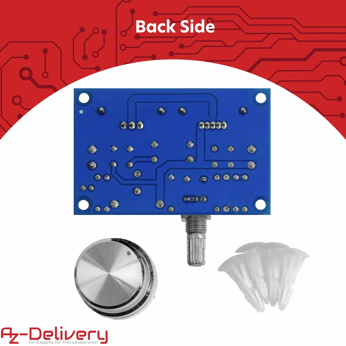AZDelivery XL4016E1 DC-DC Step Down Buck Converter Regulowany 4-40V do 1.25-36V 8A PWM XH-M401 kompatybilny z Arduino