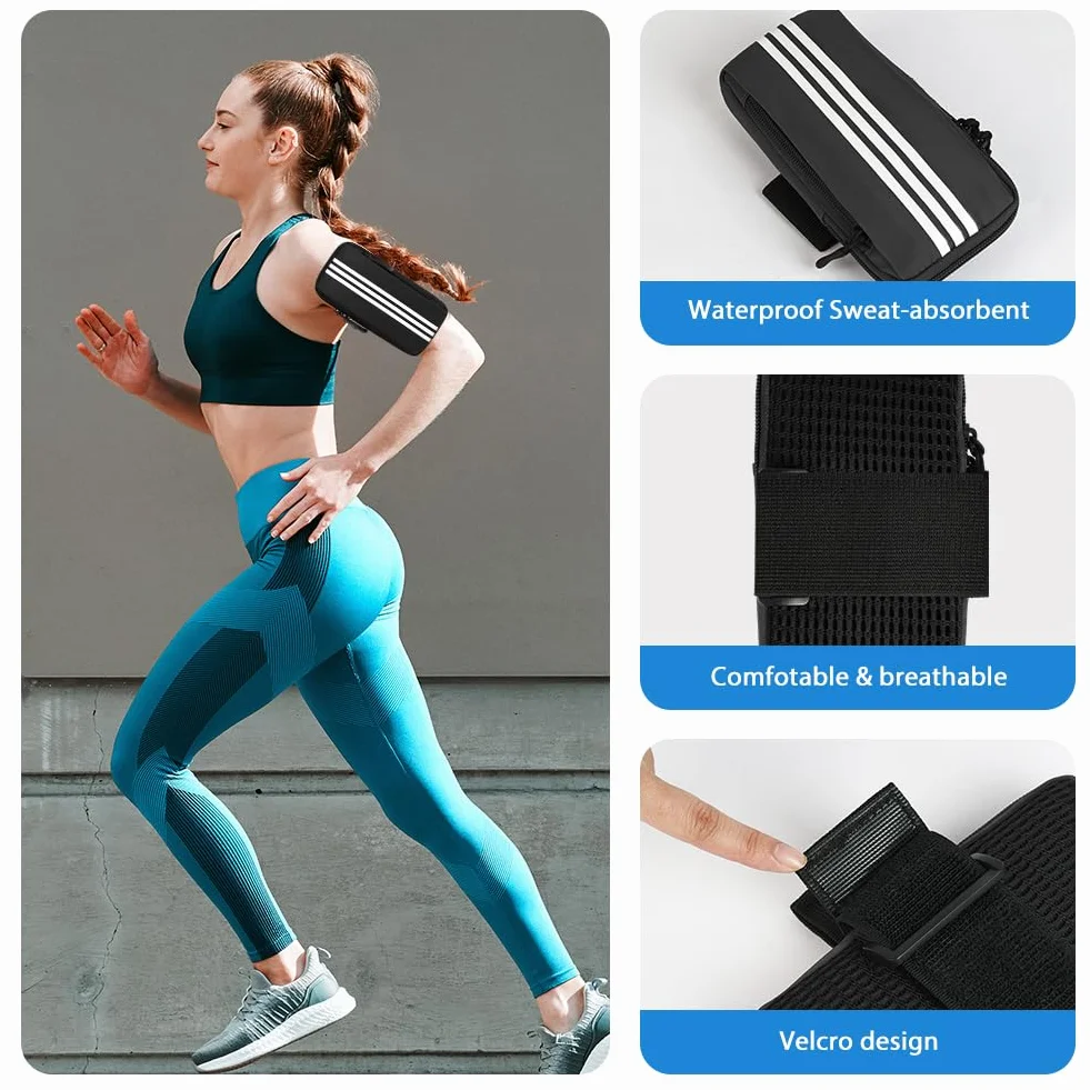 Opaska do biegania, uchwyt na telefon komórkowy, etui na telefon komórkowy, do biegania, treningu, joggingu i fitnessu