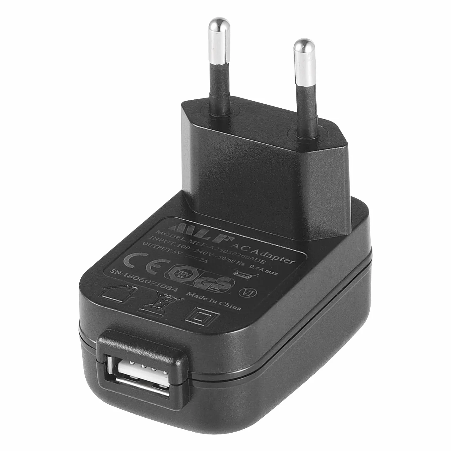Ładowarka USB, 5 V, 2 A, 10 W, adapter sieciowy AC-DC, do kamer IP, tabletów, odtwarzaczy MP3, czytników e-booków, smartfonów, elektronarzędzi i wielu innych