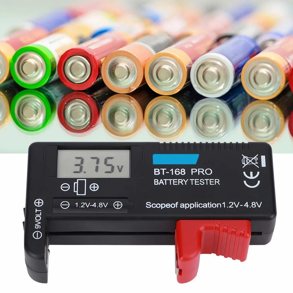 Cyfrowy tester baterii ABS Przenośny kontroler baterii LCD Silna kompatybilność Tester obciążenia baterii do małych baterii Przycisk ogniwa 1,2 V - 4,8 V