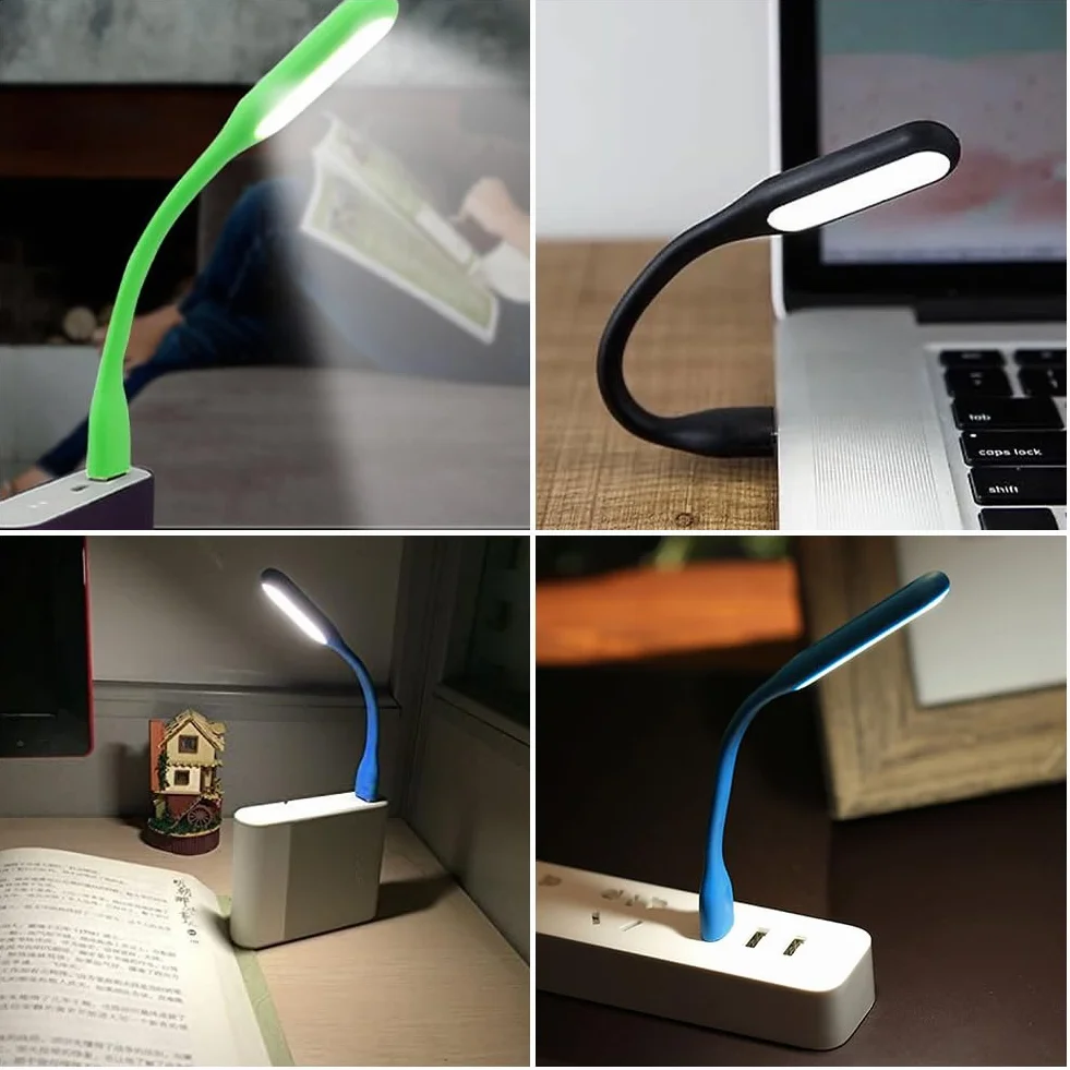 Elastyczne LED USB oświetlenie, mini lampka do klawiatury, 5 sztuk