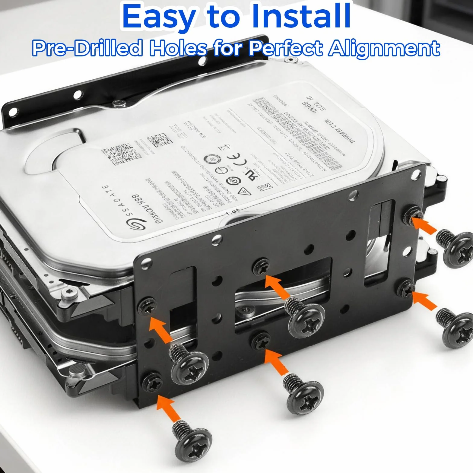 SSD ramka montażowa do dysków twardych 2 x 2,5" na 3,5" dysków twardych adapter ramka wymienna uchwyty szyny, uchwyt montażowy SSD/HDD, 4 x 6,3 cm metalowy uchwyt montażowy SSD uchwyt metalowy adapter