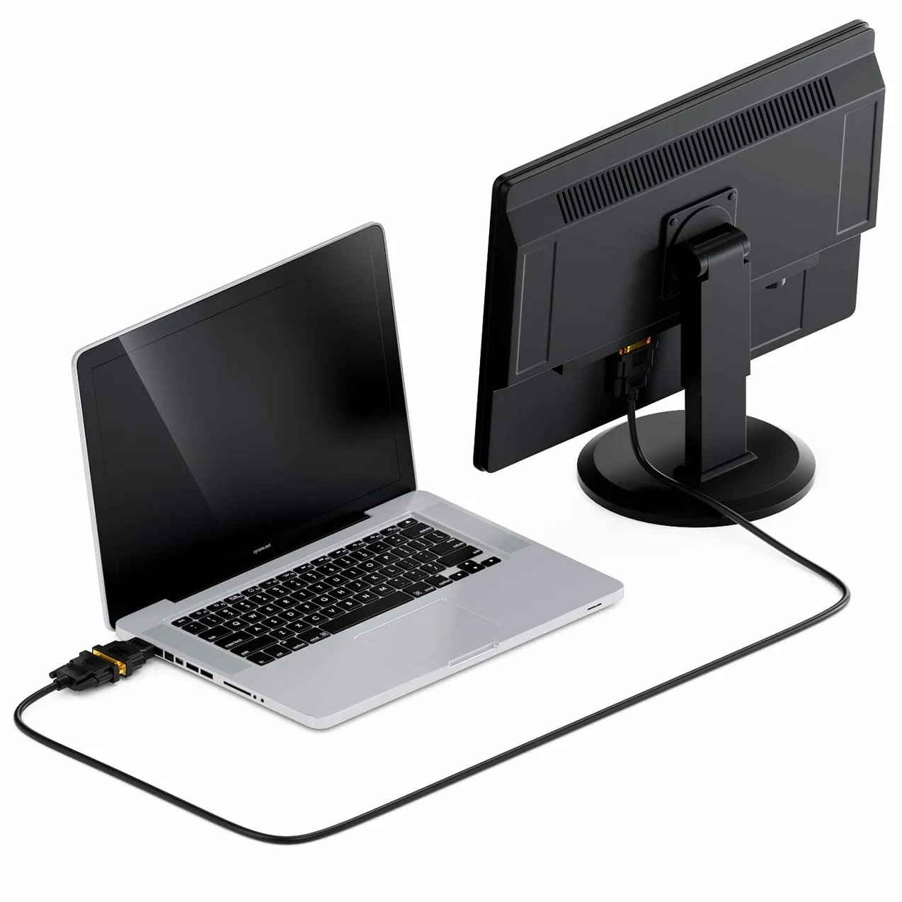 deleyCON Adapter HDMI do DVI - Gniazdo DVI do Wtyczki HDMI 1920x1200 1080p - Czarny