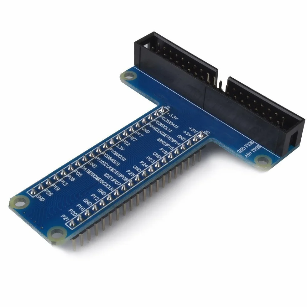 DollaTek RPi GPIO Breakout płyta rozszerzeniowa kabel płaski do Raspberry Pi 3 2