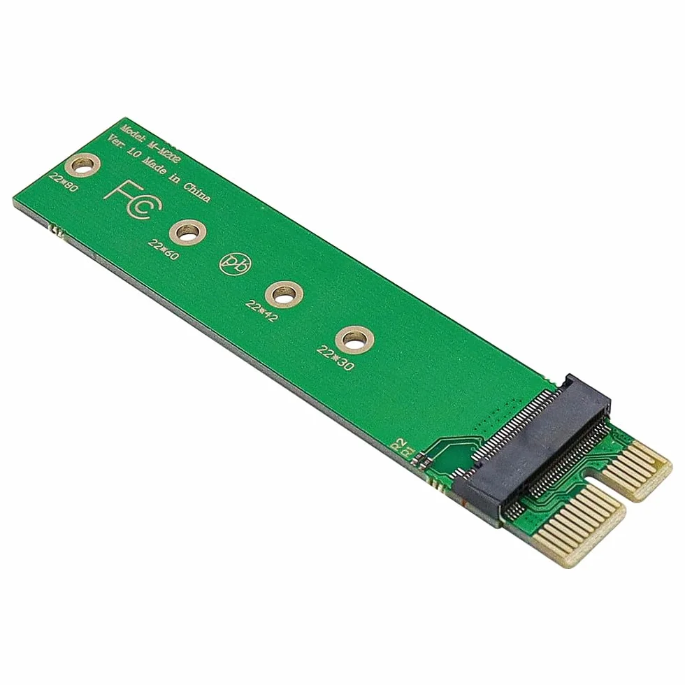 DollaTek Adapter Pcie M.2 Adapter NVME na Pcie x1 obs?uguje cztery rozmiary M.2 SSD 2230/2242/2260/2280