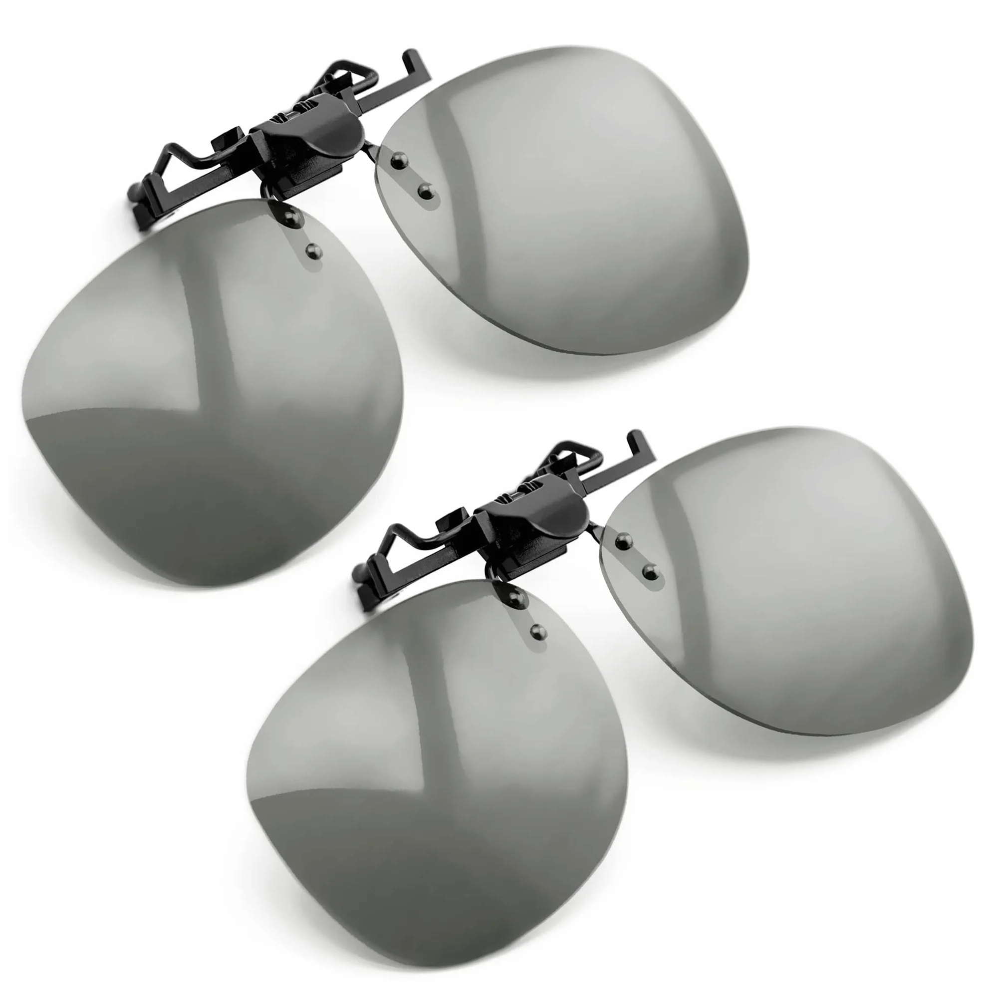 2-częściowy zestaw okularów 3D Clip-On uniwersalne pasywne okulary 3D dla osób noszących okulary, kompatybilne z wieloma różnymi urządzeniami