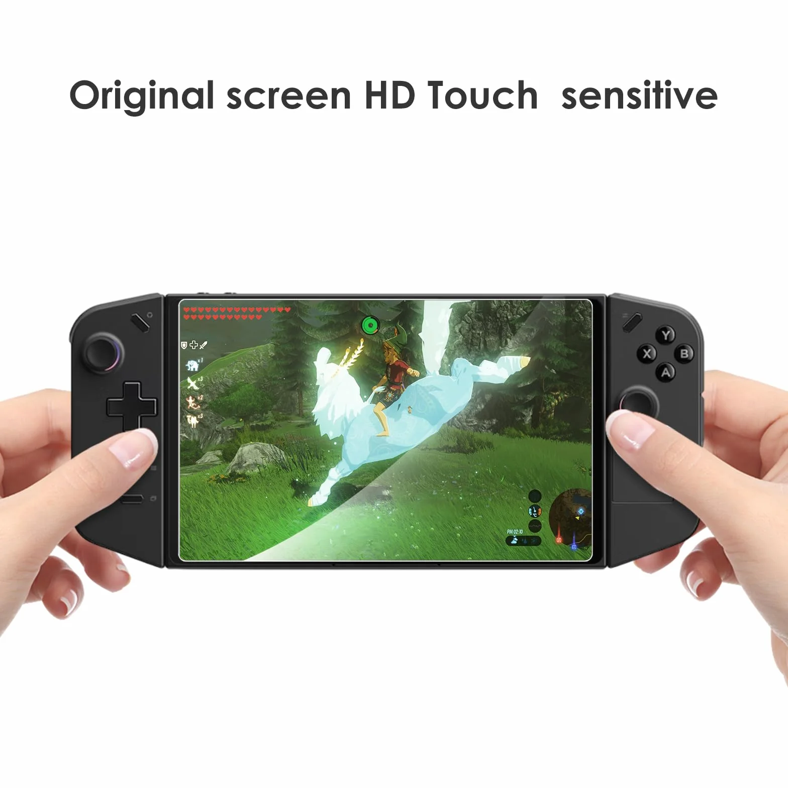 WD&CD Zestaw 2 folii ochronnych kompatybilnych z Lenovo Legion Go, 2.5D Tempered Glas Screen Protector, twardość 9H (ochrona przed zarysowaniami) 【Bez pęcherzyków powietrza】