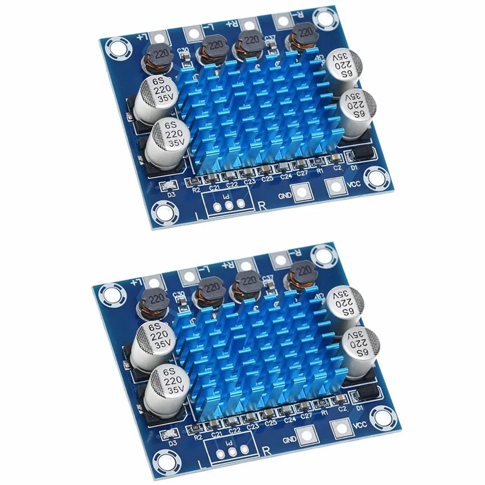Hailege 2 szt. TPA3110 Digital Stereo Audio Amplifier Board 30 W + 30 W AMP Board 2.0-kanałowy wzmacniacz DC 8-26 V 3 A XH-A232