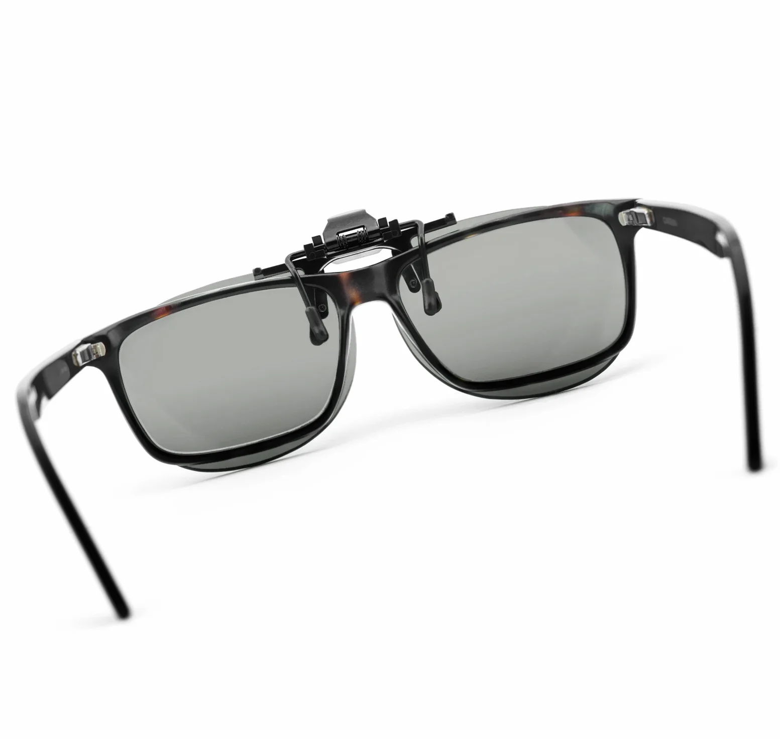 2-częściowy zestaw okularów 3D Clip-On uniwersalne pasywne okulary 3D dla osób noszących okulary, kompatybilne z wieloma różnymi urządzeniami