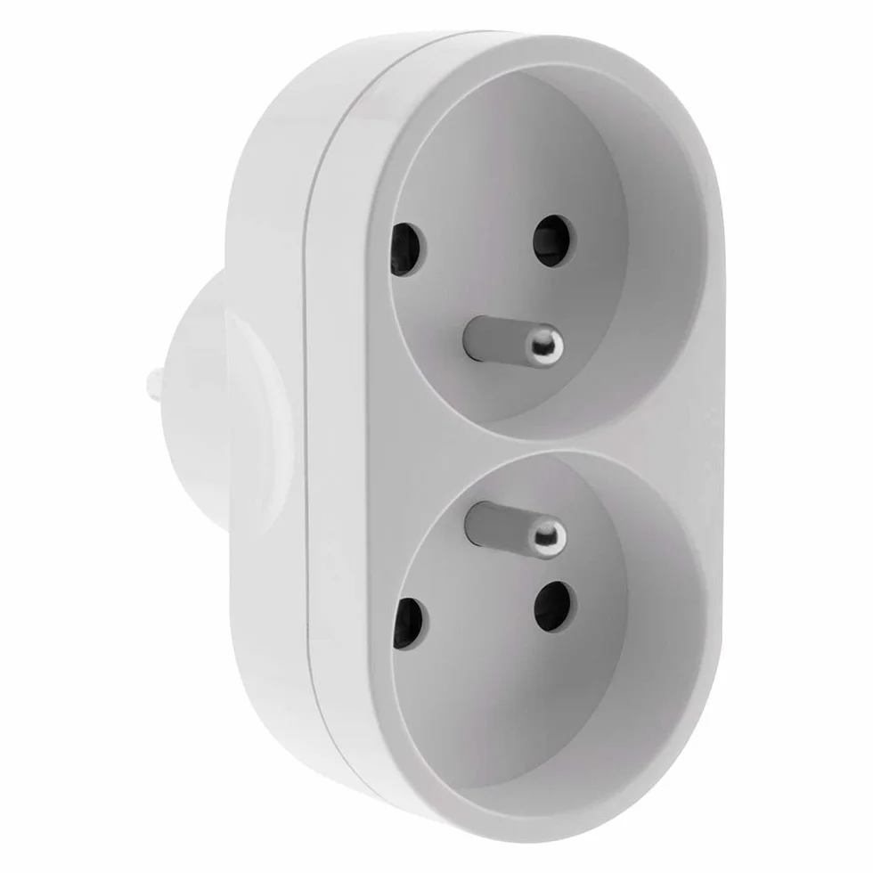 Zenitech - Listwa Zasilająca Podtynkowa z 2 Gniazdami - 2x16A - Biała - Elegancki Design - Montaż Wbudowany - 15 cm - Do Domu i Biura - Trwałe Materiały - Zasila Urządzenia Wysokoenergetyczne