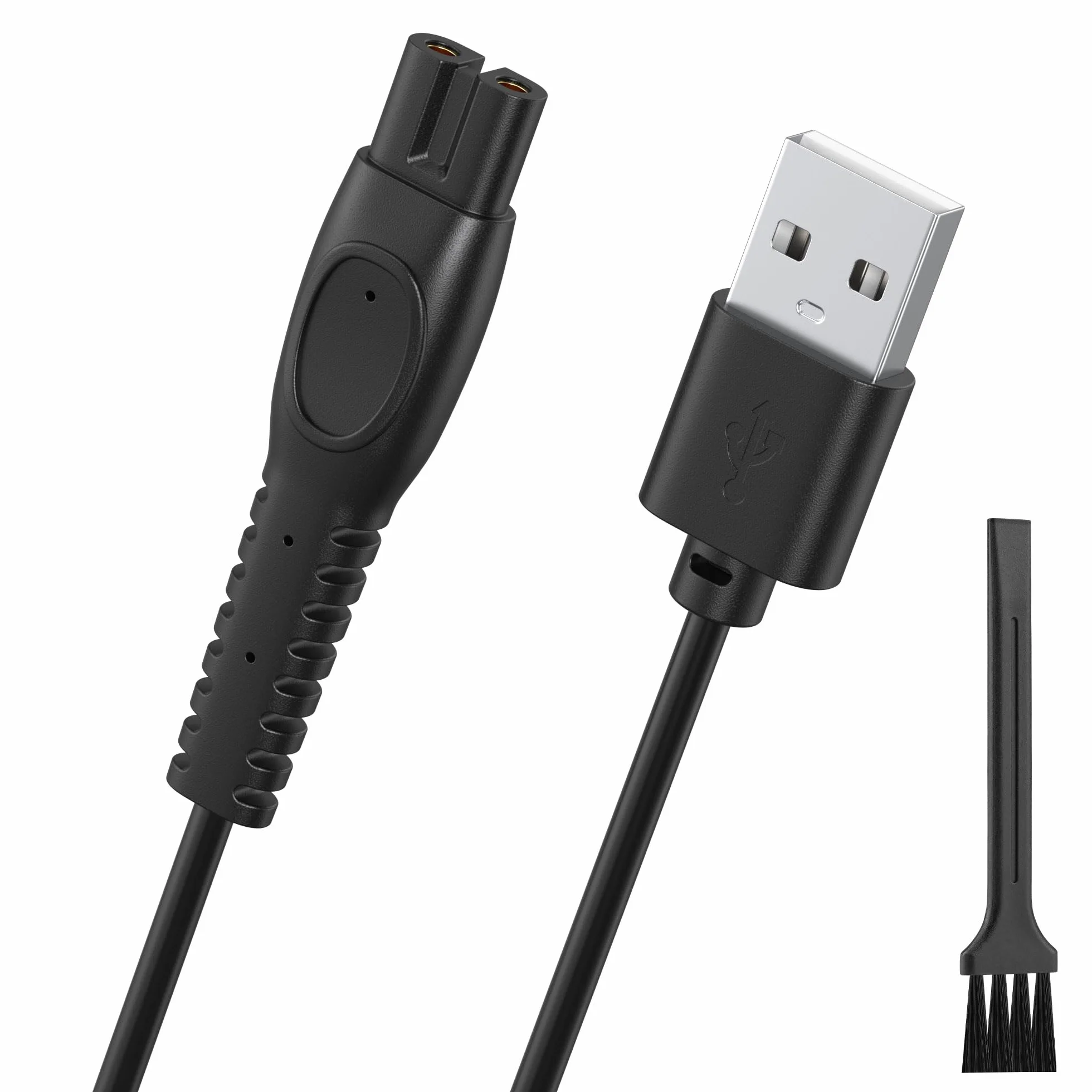 Meliya Kabel do ładowania 5 V do Philips Norelco OneBlade 360 QP2724 QP2720 QP2824 QP2734 QP4631 MG7910 MG5910 MG9510 PQ888 PQ889 2400, kabel USB ze szczotką do czyszczenia, 1 opakowanie