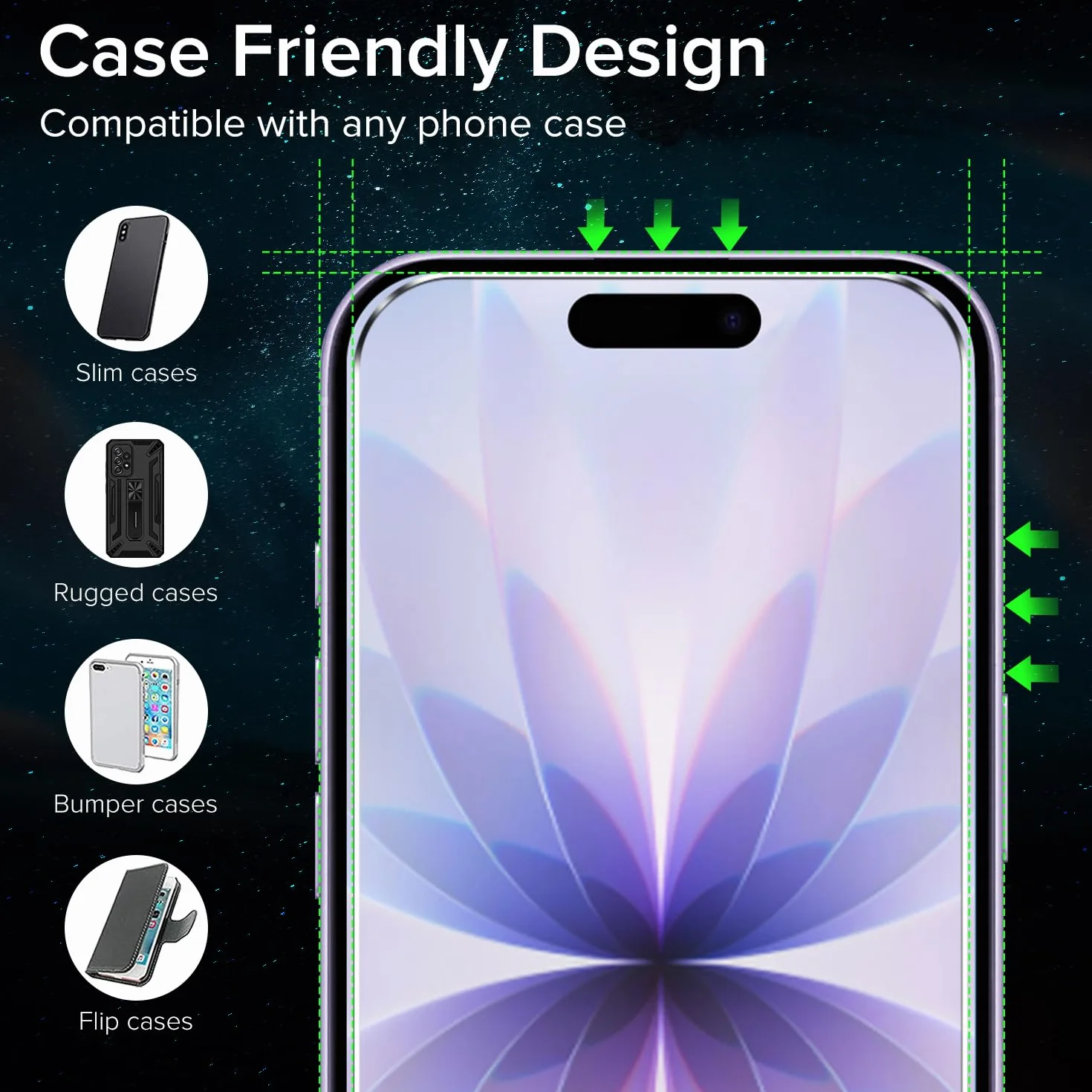ivoler Ochraniacz ekranu do iPhone 17/16 Pro, szkło hartowane 9H 6,3 cala, 2 szt