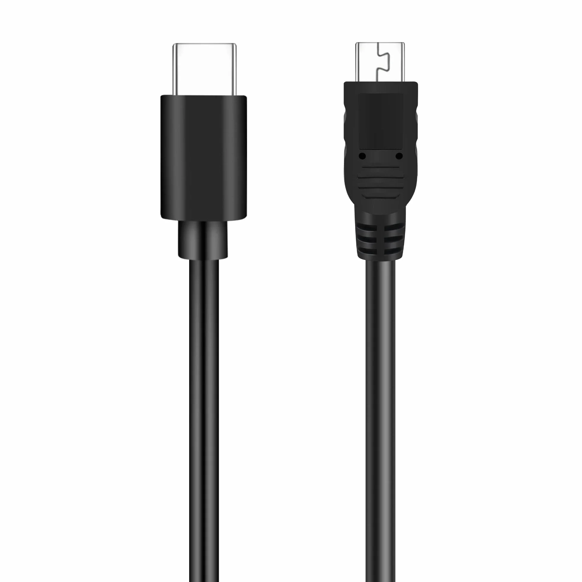 Kabel USB C na mini USB 2.0, 5 m, wtyczka typu C na mini wtyczkę USB, 480 Mbit/s, czarny, kabel do transmisji danych