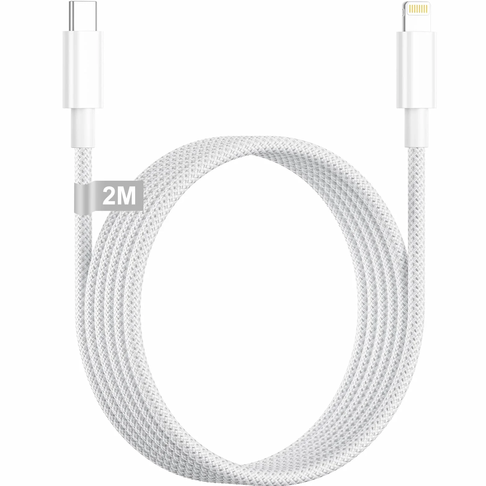 Kabel USB-C do Lightning 2 m, [Certyfikat Apple MFi] Szybki Kabel do Ładowania iPhone Pleciony Nylonowy Kabel Szybkiego Ładowania USB-C do Lightning dla Apple iPhone 14/13/12/11/Pro Max/Pro/Plus/X/XS