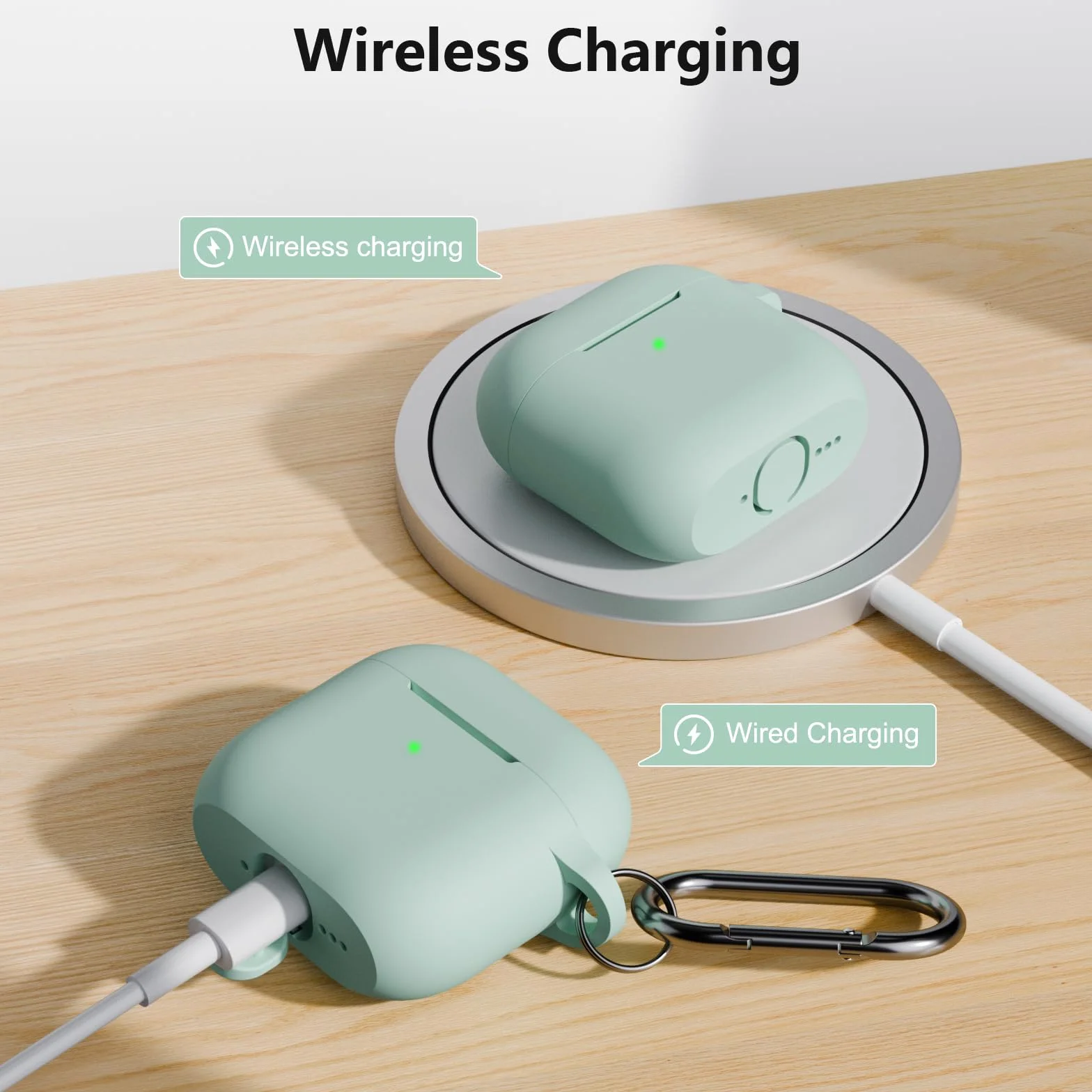 Etui kompatybilne z AirPods 4 z zestawem czyszczącym, miękki pokrowiec ochronny, szary