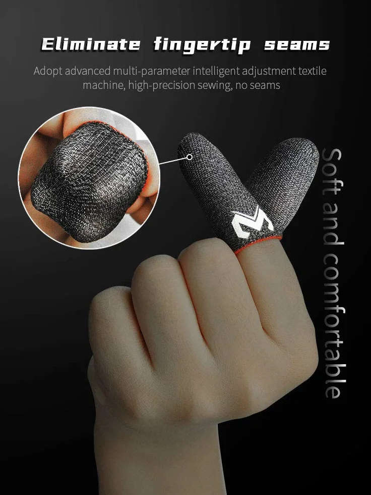 WitBicg Finger Sleeve rękawiczki do gier PUBG antypotowe jedwabiste