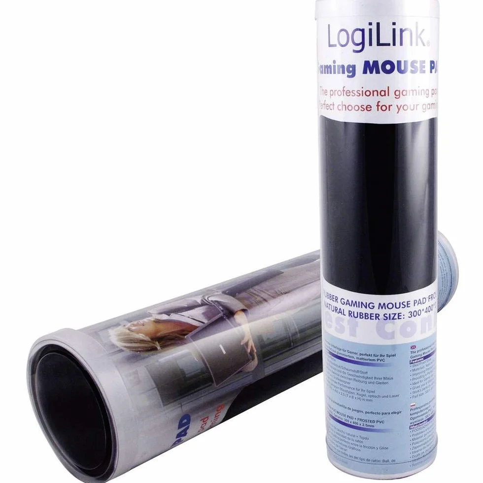 LogiLink ID0017 – profesjonalna podkładka pod mysz XXL (300 x 400 x 3 mm) do gier i projektowania graficznego z mocno przyczepnym spodem dla optymalnej przyczepności, czarna