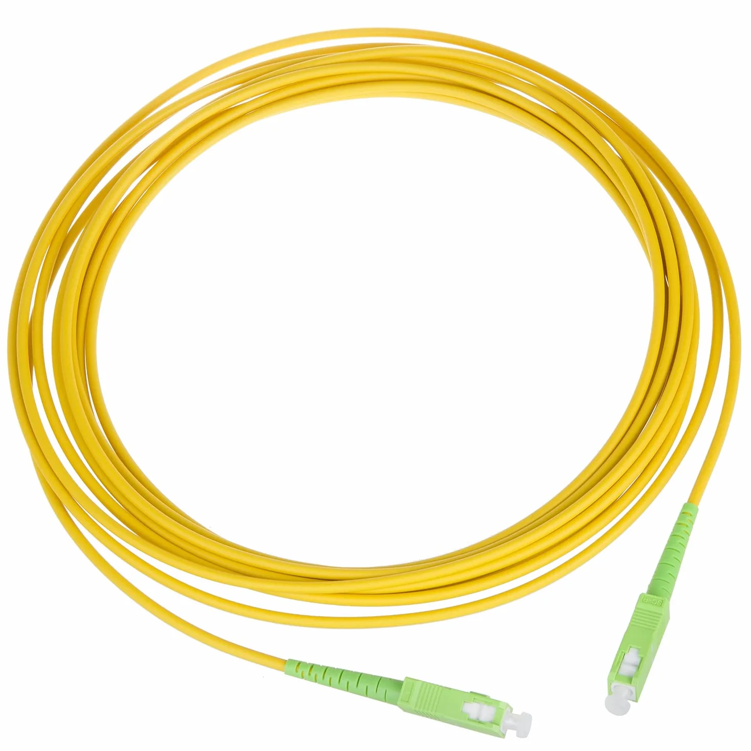 Maclean MCTV-436 Elastyczny Kabel Zasilający Światłowodowy, SC/APC-SC/APC, Długość 4M, Typ G.657.A2 - Światłowód do Instalacji Wewnątrz Pomieszczeń np. Dom, Kabel do Światłowodu Simplex