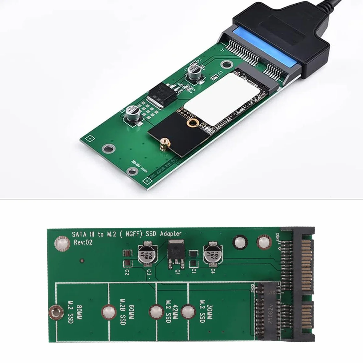 Adapter M2 do Sata NGFF na SATA3 SSD Adapter obsługuje interfejs B KEY