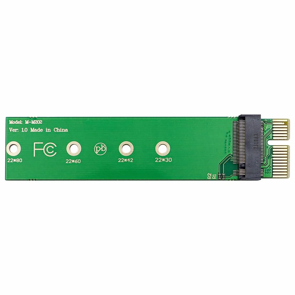DollaTek Adapter Pcie M.2 Adapter NVME na Pcie x1 obs?uguje cztery rozmiary M.2 SSD 2230/2242/2260/2280