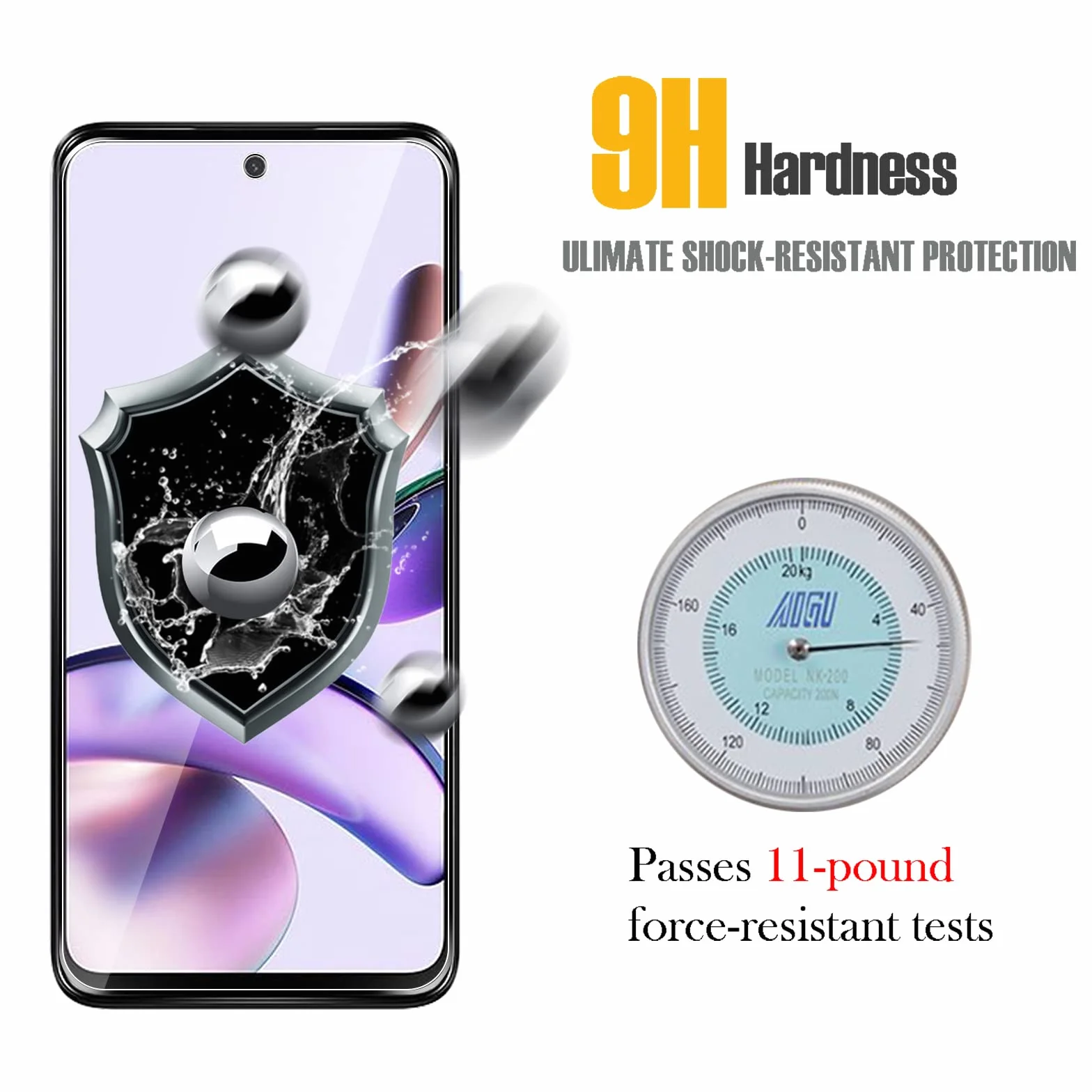 WFTE Ochraniacz do ekranu do Motorola Moto G13/G23/G53, 2 szt., twardość 9H, bez odcisków palców, bez pęcherzyków, ochraniacz ze szkła hartowanego, ochraniacz do Motorola Moto G13/G23/G53